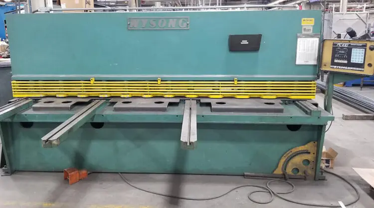 Used 1990 WYSONG H-2510 Power Squaring Shears (Inch) Vermont US | Two Spade Machinery LLC #507298