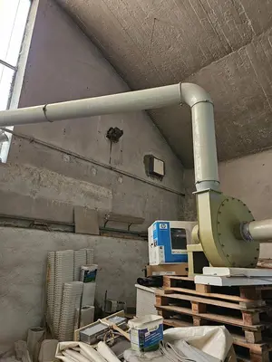 USED HOSOKAWA TWO-STAGE PLASTIC SHREDDING AND GRANULATION SYSTEM