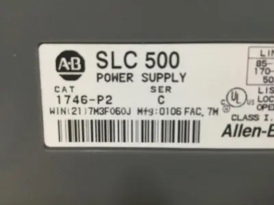 USED ALLEN BRADLEY 1746-P2 SER C / 1746-A7 SER B