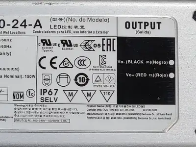 USED MEAN WELL XLG-150-24-A