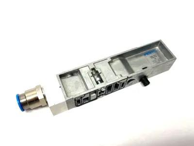 USED FESTO VERTICAL PRESSURE SUPPLY PLATE 10BAR/145PSI 540171