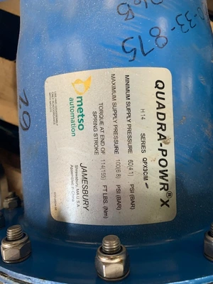 Neles Jamesbury 3" 7150313600XTZ2 Ball Valve with Pneumatic Actuator  NEW STOREROOM SPARE