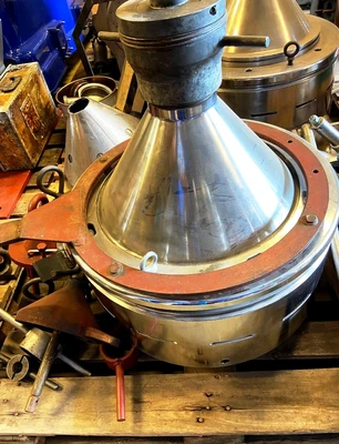 Alfa-Laval MRPX 514 HGV-74C warm milk separator, 316SS.