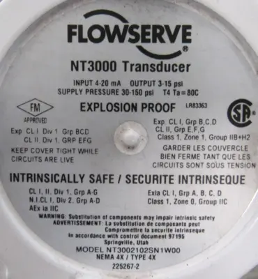 NEW FLOWSERVE SPP-817 CONTROL VALVE MK1 R5483V NT3000 SPP817