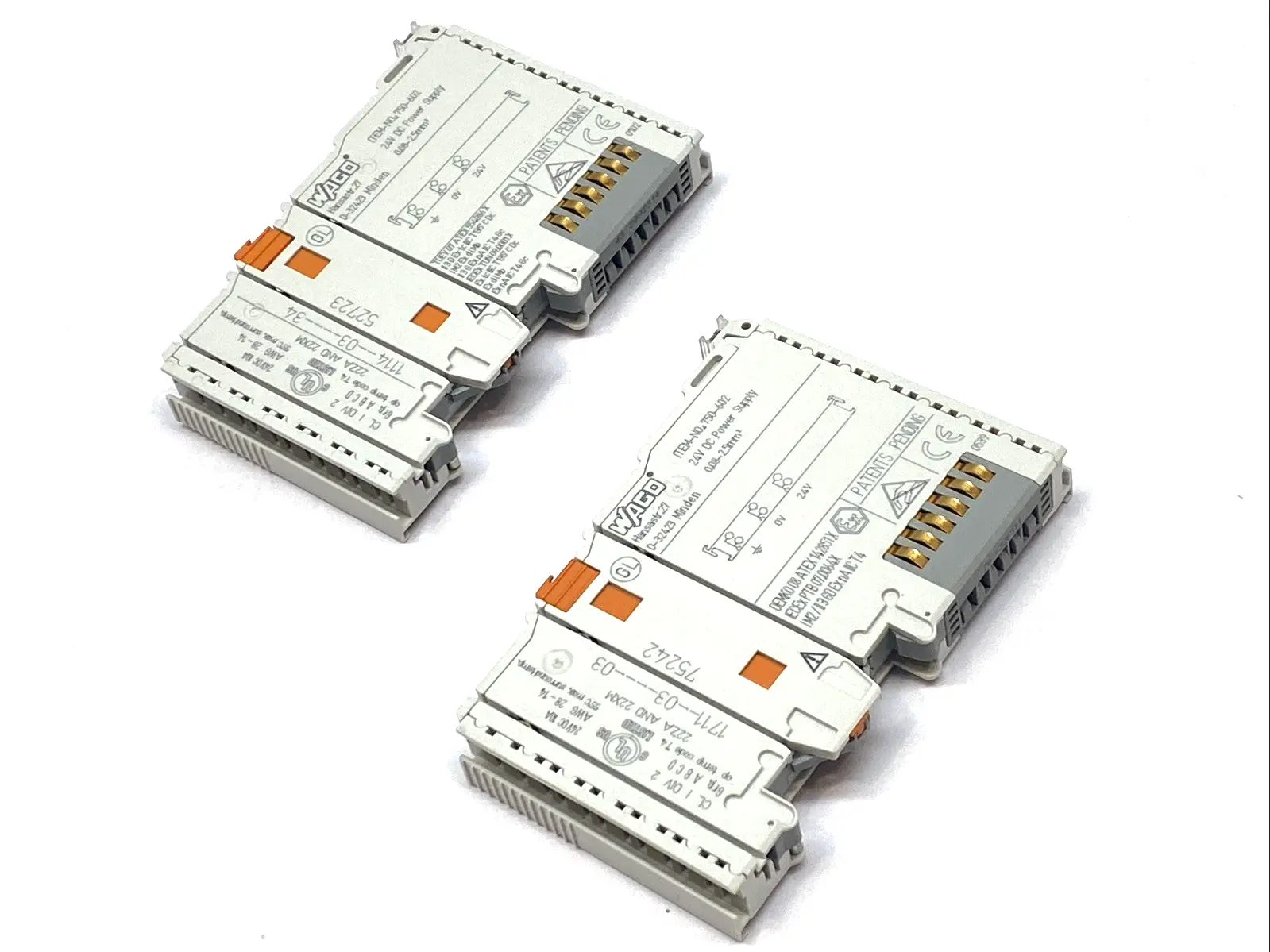 Used WAGO Passive I/O Power Supply 24VDC 10A LOT OF 2 PLC Power Supplies Michigan US | Maverick Industrial Sales #1395393