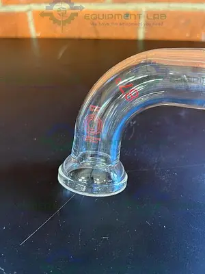 USED BUCHI AG BOROSILICATGLAS 3.3 KATALOG 8801 ELBOW 50MM X 37MM