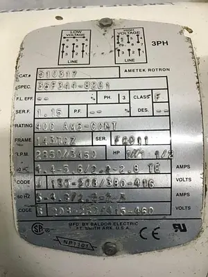 USED ROTRON DR454R72M