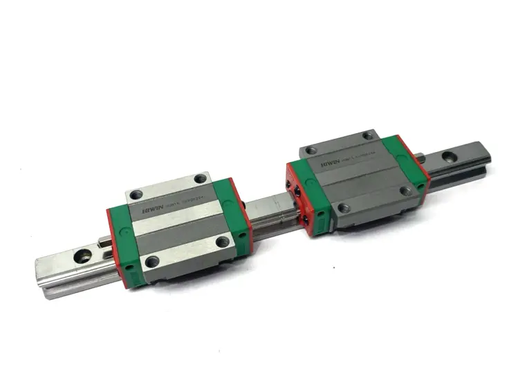 Used HIWIN LINEAR GUIDEWAY BLOCK AND RAIL, 2-BLOCKS, 220MM RAIL V-Blocks | Maverick Industrial Sales #1098925