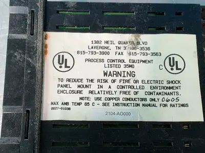 Used CHROMALOX 2104AO Temperature Controls Ohio US | HGR 24 #1406051