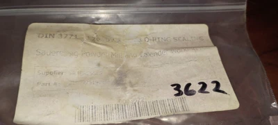 LOT OF 11 DIN 3771 -125 O-RINGS