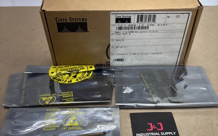 Used Cisco MEM-LC-ISE-512A Memory Indiana US | J&J Industrial Supply #897796