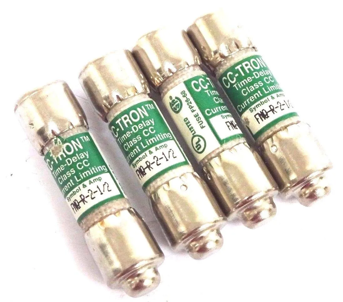 LOT OF 4 NEW COOPER BUSSMANN FNQ-R-2-1/2 FUSES