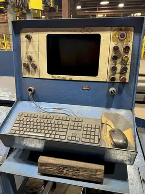 196 TON X 18” WIDTH X 1” FRANKLIN MODEL #B5196-20 AUTOMATIC HYDRAULIC SHEAR & PUNCH MACHINE: STOCK #23392