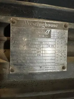 USED WESTINGHOUSE SQUIRREL CAGE