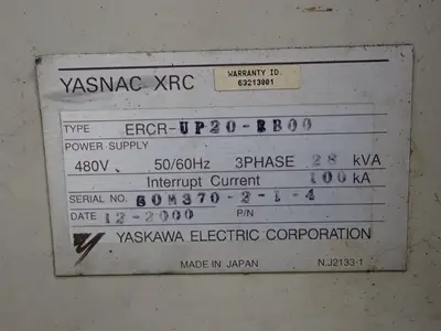 USED 2000 YASKAWA ELECTRIC CORPORATION YASNACXRCUP20