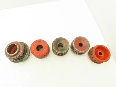 Ridgid 12-R Die Heads With Dies 5 Piece Set For Manuel Ratchet Threader