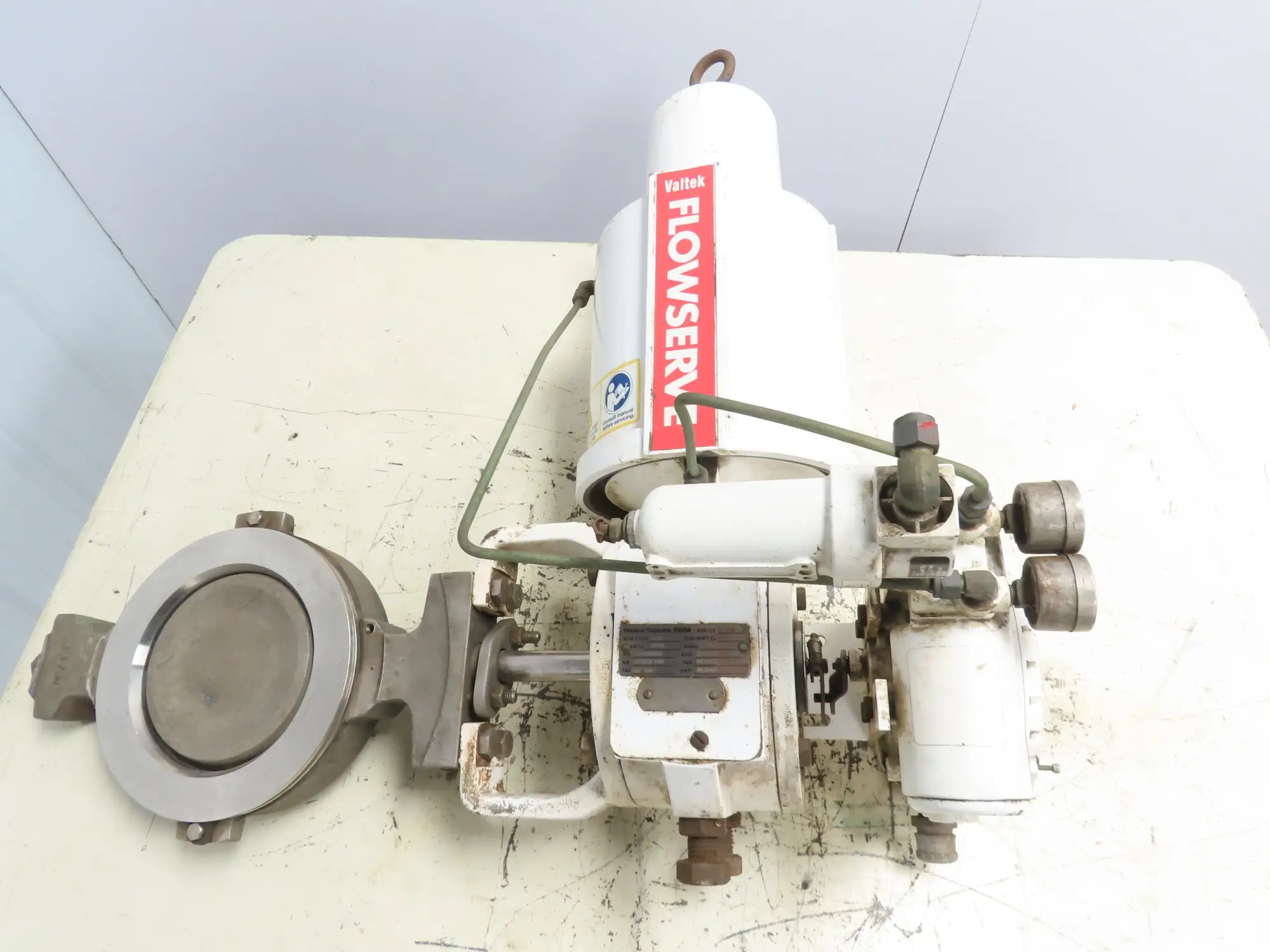 Flowserve Valdisk 6" Actuated Stainless Control Valve Assembly W/Logix 3200MD