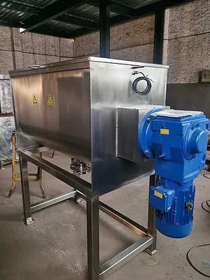 New 15 Cubic Foot Stainless Steel Ribbon Mixer, 5 HP #4679790