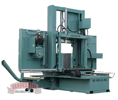 New | in-Stock W.F. WELLS S-40-3CA3 CNC Horizontal Band Saws Michigan US | Vander Ziel Machinery Sales #480347