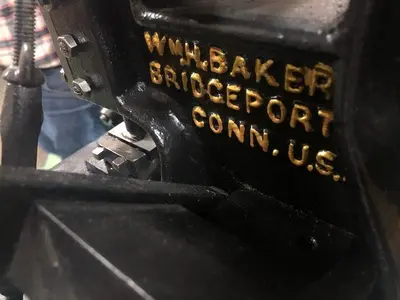 3398-385 Wm.H.Baker Antique Blanking Press with Mechanical Indexing Roll Feed – Circa 1890
