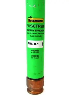 LOT OF 10 NEW BUSSMANN FUSETRON FRS-R-1 FUSES FRSR1