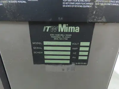 ITW Mima 4.4S-LP Low Profile Pallet Stretch Wrapper 60" Turntable 4000lb Parts