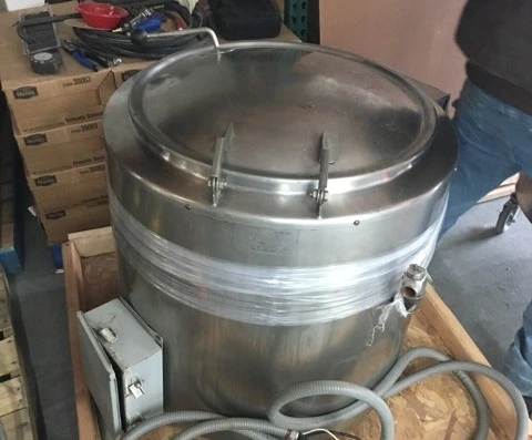 Used approximately 40 gallon stainless steel Groen kettle