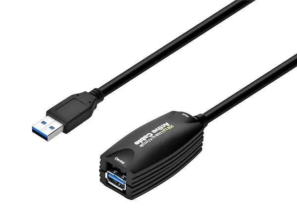 Monoprice 5-meter USB 3.0 A Male to A Female Active Extension Cable, Black