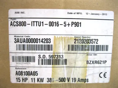 New | in-Stock ABB ACS800-ITTU1-0016-5+P901 Motor Control Parts New Hampshire US | Bitter End Trading #1455987