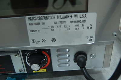 USED Hatco NUMBER: