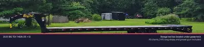 Used 2025 BIG TEX 14GN (35 + 5) Flatbed Trailers Michigan US | Proxy Equipment #1378362