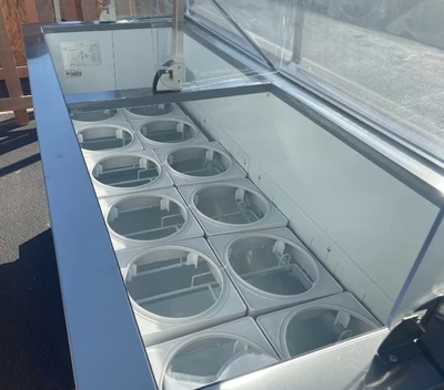 171-0086 68” Self Contained Ice Cream Dipping Cabinet