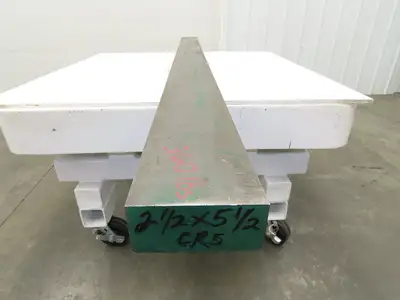 Cold Rolled Steel Rectangle Flat Bar 2-1/2"x 5-1/2"x 92"  360Lbs