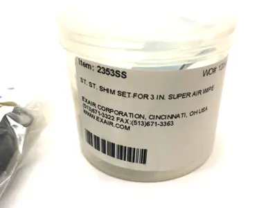 New | in-Stock EXAIR STAINLESS STEEL SHIM & CONNECTOR SET FOR 3" SUPER AIR WIPE Connector Accessories | Maverick Industrial Sales #1112938