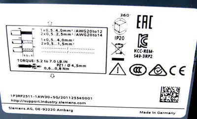 NEW SIEMENS 3RP2511-1AW30 RELAY 3RP25111AW30