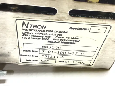 NTRON 5100 – WM5100 Process Analyzer Remote Sensor