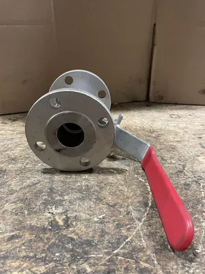 Festo 1-1/2” 316 Stainless Steel Flanged Manual Ball Valve