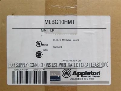 Appleton MLBG10HMT Ballast Housing M-90 Lamp Type  120/208/240/277 L Volts New
