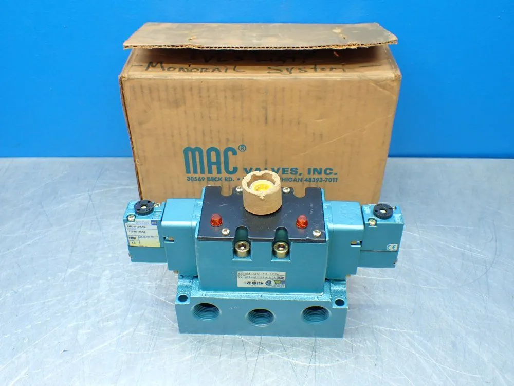 New | in-Stock MAC VALVES MVA3BA312PM111DA Pumps Ohio US | HGR 24 #903005