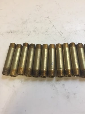 *New* 1/8" NPTF X 2.0 Long Brass Nipple (Lot Of 12) *Warranty*Fast Shipping*