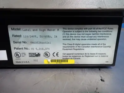 USED BRADY LABEL AND SIGN MAKER M