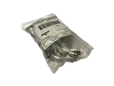 USED LEVITON ONE-PIECE FEMALE CONNECTOR FOR RG6 COAXIAL CABLE PACKAGE OF 99