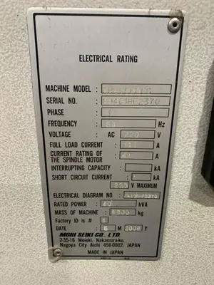 2007 MORI SEIKI NH4000 DCG Horizontal Machining Centers | Midstate Machinery (25)