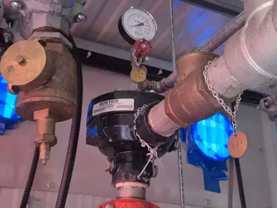 Containerized Foam Fire Suppression System w/ Deluge Valve, Potter Controls & Piping Manifold