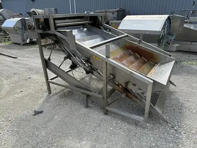 USED MAGNUSON ENGINEERING SHUFFLO FEEDER AND SLICER 54" WIDE