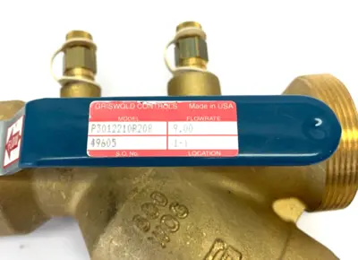 P3012210R20B | Griswold Controls  Isolator R Valve 9.00 Flowrate - New