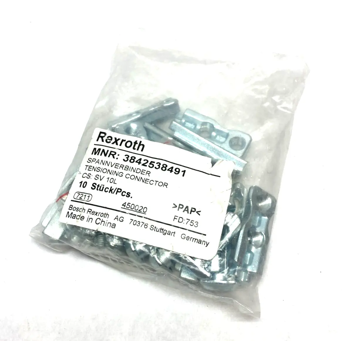 New | in-Stock Bosch Rexroth Tensioning Connector SV 10L Misc Fasteners Michigan US | Maverick Industrial Sales #1461026