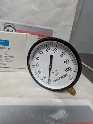 New | in-Stock ASHCROFT 45W1000 H 02L Universal Pressure Meters Ohio US | Surplus Asset Holdings #1240506