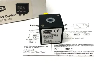 USED SCHMALZ DIGITAL VACUUM AND PRESSURE SWITCH 10.06.02.00113