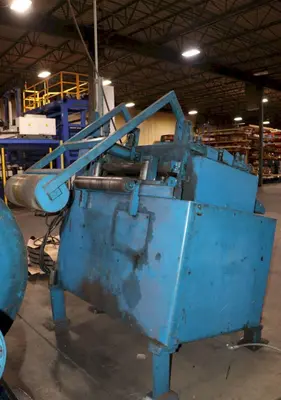 24" COOPER WEYMOUTH 7 ROLL MOTORIZED POWERED COIL STRIP STRAIGHTENER: STOCK #23702